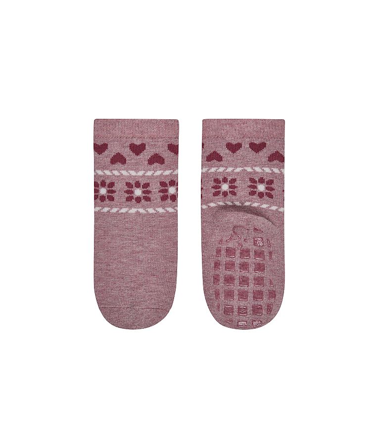 Kojinės vaikams guminiu paduku Katinėlis, ABS, 2 poros (18-26 dydžiai) Baby pink 731 3