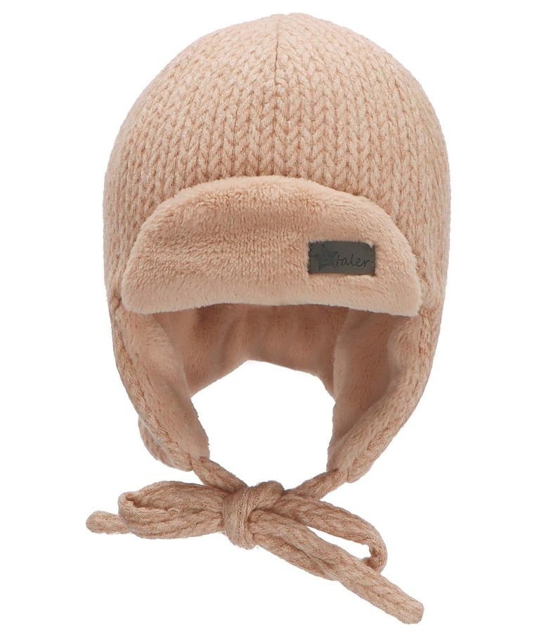 Medkirčio tipo kepurė su pašiltinimu  Mezginys Švelni kreminė 935 1