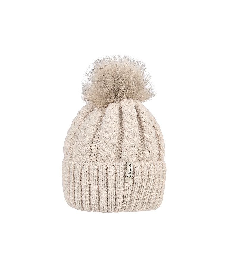 Megzta vaikiška beanie kepurė su bumbulu Capucino 921 3