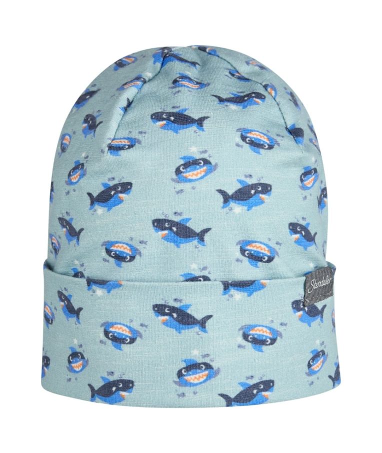 Vaiki&scaron;ka kepurė beanie Rykliukas Dangaus melsvumas 313 2