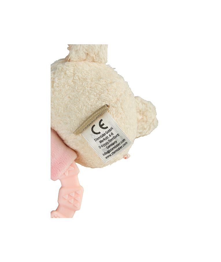 Kūdikių kramtukas - guminis žiedas Me&scaron;kutė Betty, 13 cm Rausva 702 6