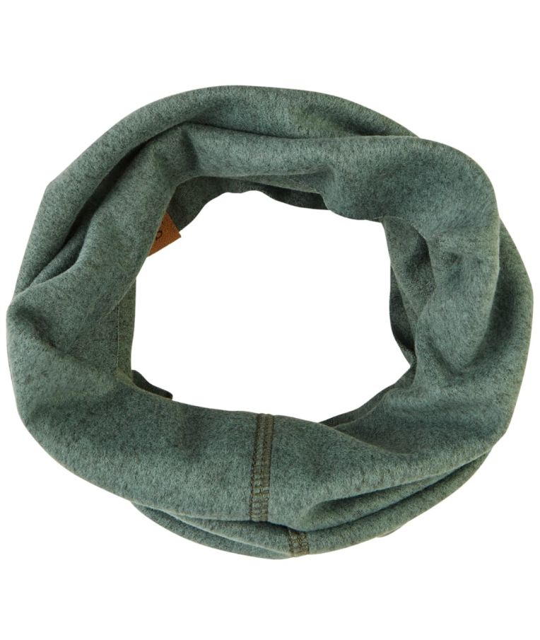 Vaiki&scaron;ka, storesnio trikotažo kaklo mova, Melanžas Smaragdo žalia 255 2