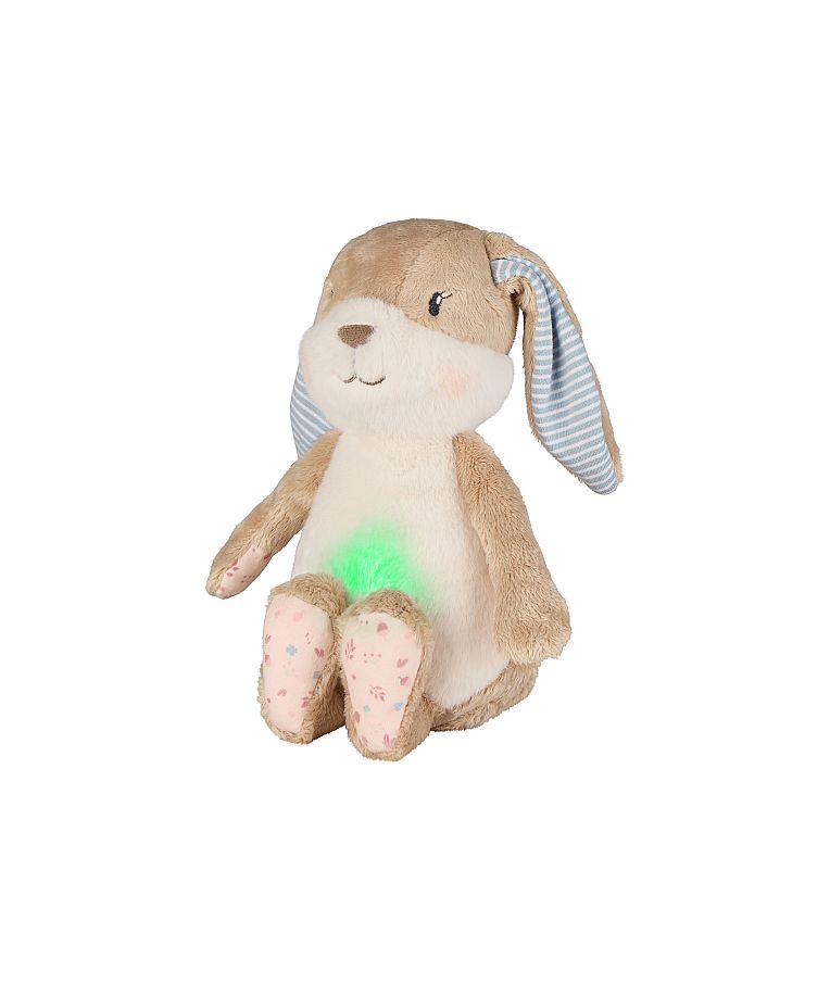 Migdukas su naktine lempute ir raminančiais garsais Hanni 26 cm. Ry&scaron;kiai ruda 998 8