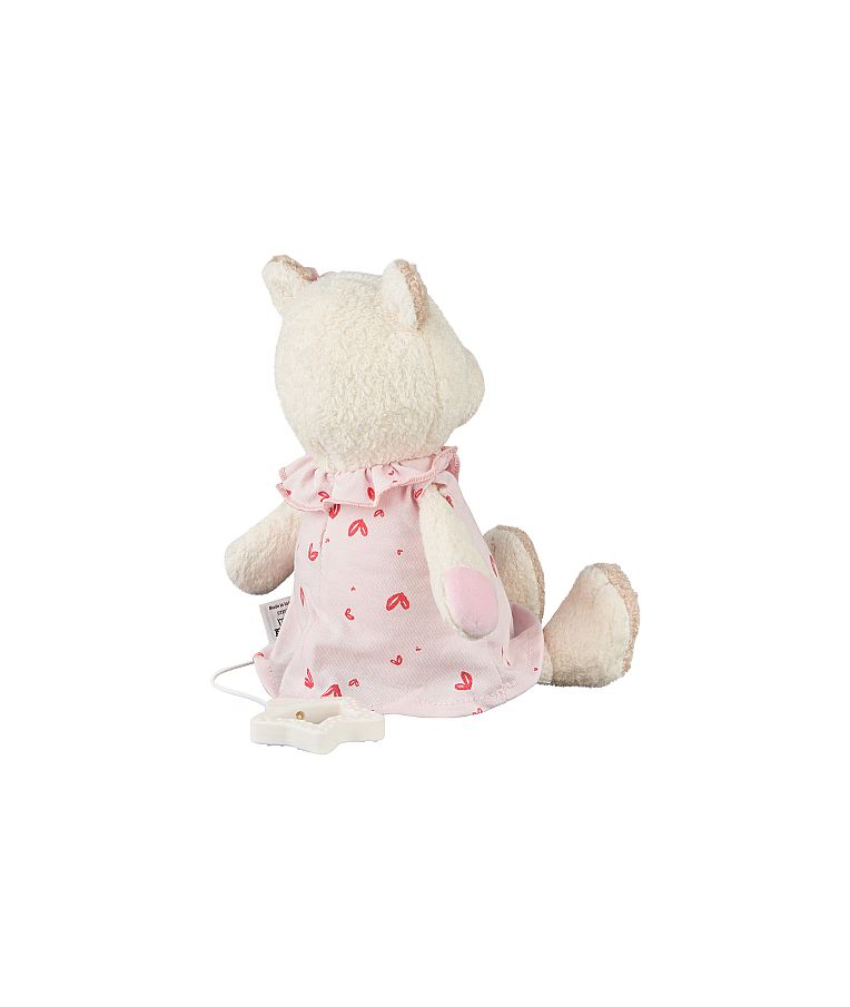 Mink&scaron;tas muzikinis žaislas Me&scaron;kutė Betty, 24 cm Perlo balta 903 4