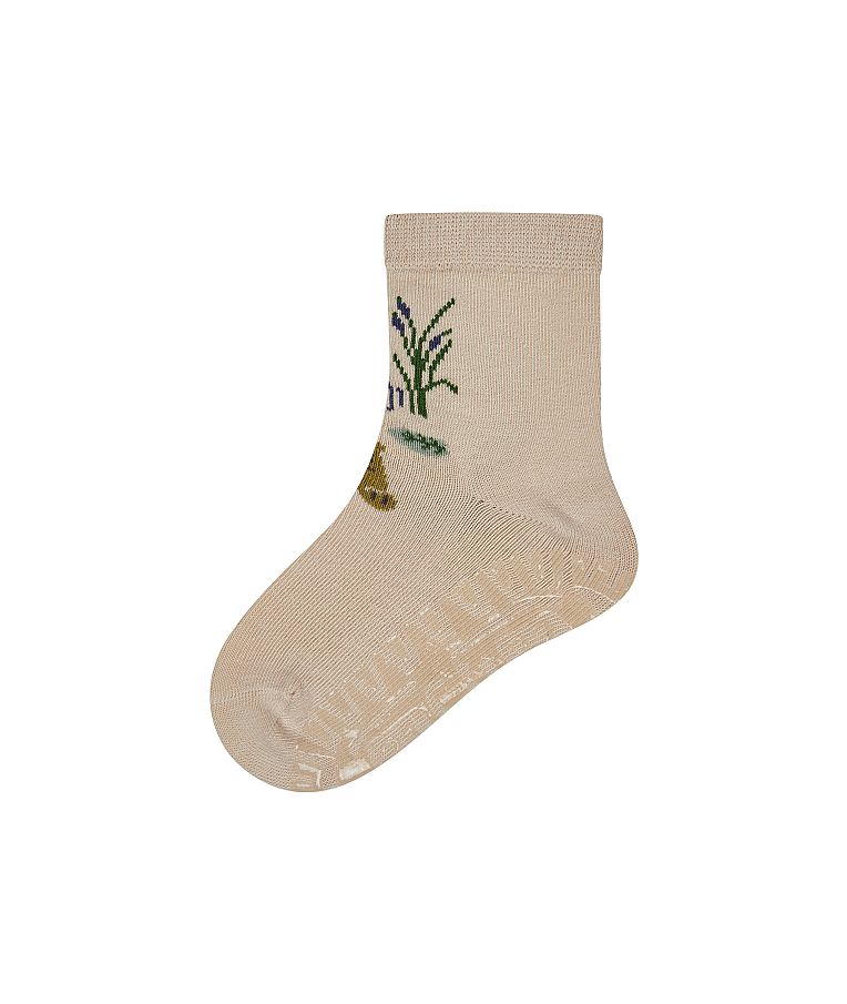 Neslystančios kojinės vaikams guminiu paduku Krokodilas, SUN (20-28 dydžiai) &Scaron;velni kreminė 935 1