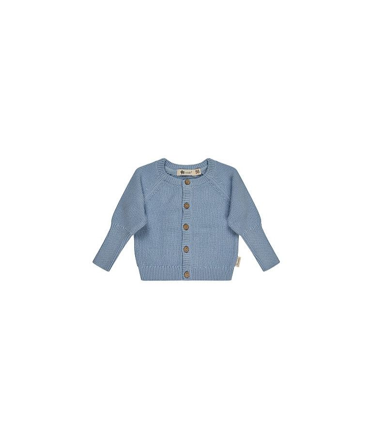 Medvilninis megztinis susegamas sagomis Dangaus melsvumas 313 1