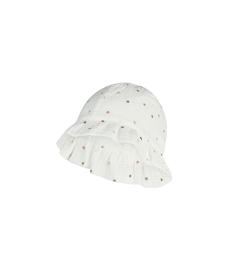 Vaiki&scaron;ka skrybėlė Ta&scaron;kuota balta Skaisti balta 500 1