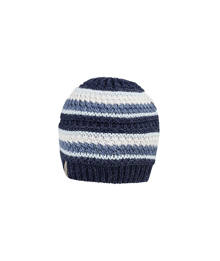 Megzta beanie kepurė kūdikiams ir vaikams Dryžuota Jūros mėlis 306 3
