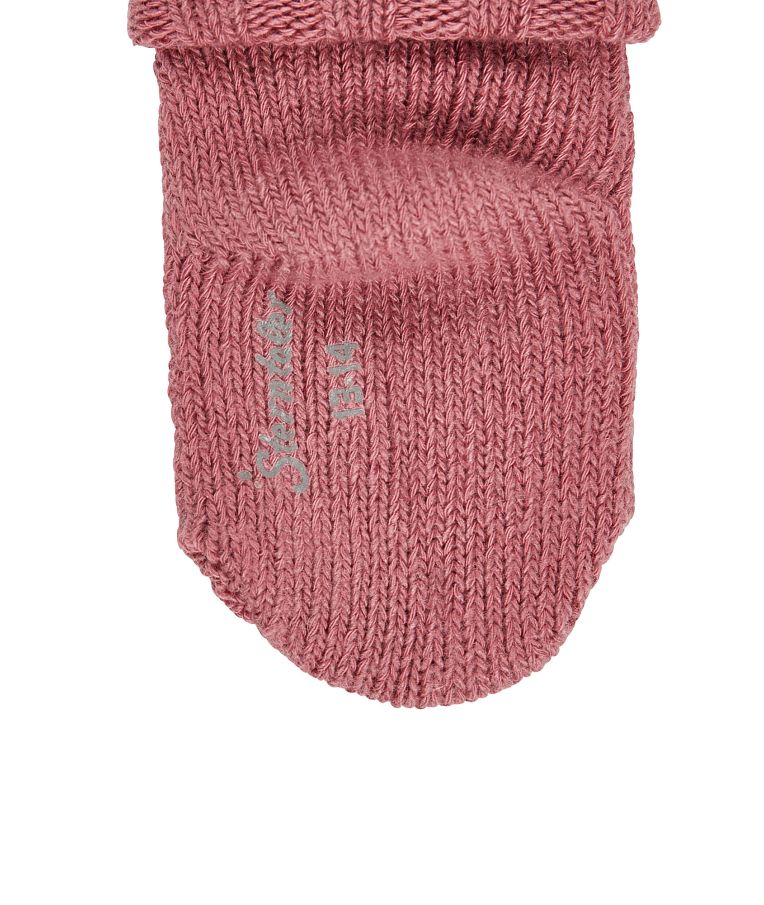 Kojinaitės kūdikiams su vilna	 Tamsiai rausva 737 3