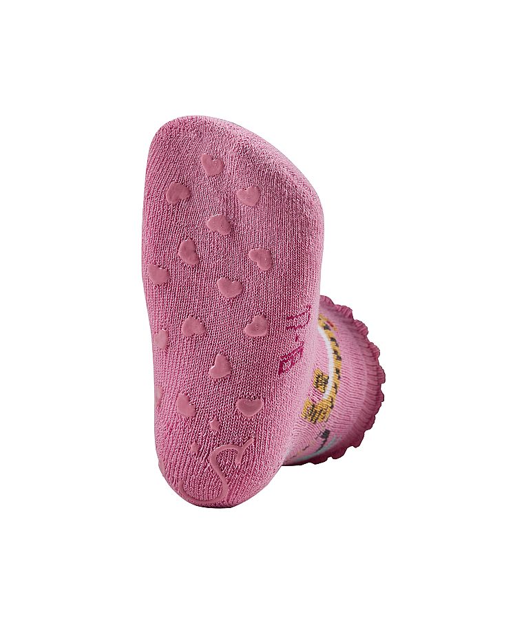 Frotinės ropojimo kojinės vaikams Ananasas, 2 poros (18-22 dydžiai) Tamsiai rausva 737 5