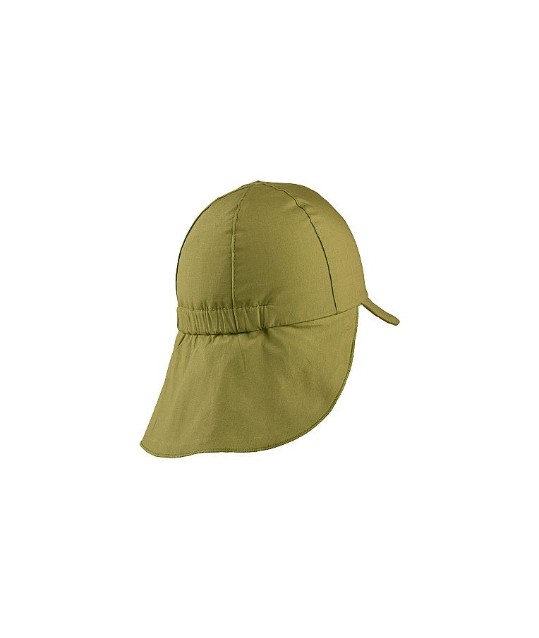 Vasarinė kepurė vaikams su kaklo apsauga ir raišteliais One colour Žalsva 248 5