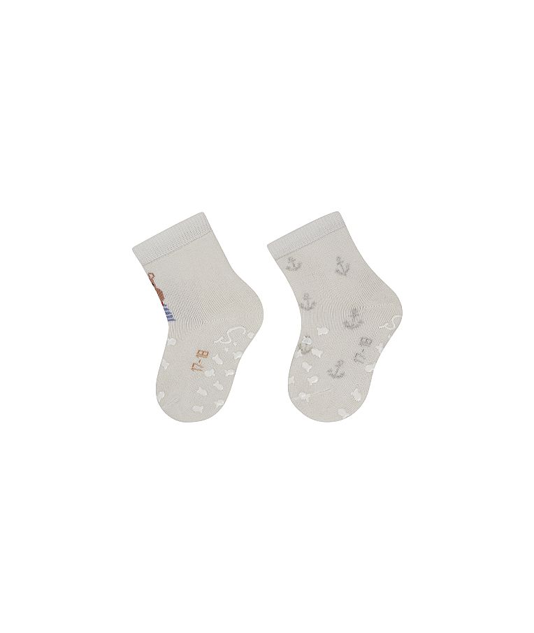 Frotinės ropojimo kojinės vaikams Begemotas, 2 poros (18-22 dydžiai) Pilk&scaron;va 518 1