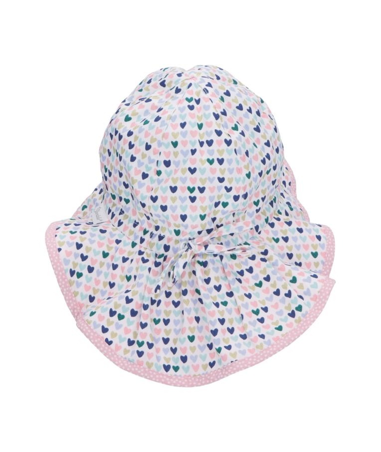 Vaikiška kepurė su kaklo apsauga  Širdelės Skaisti balta 500 3