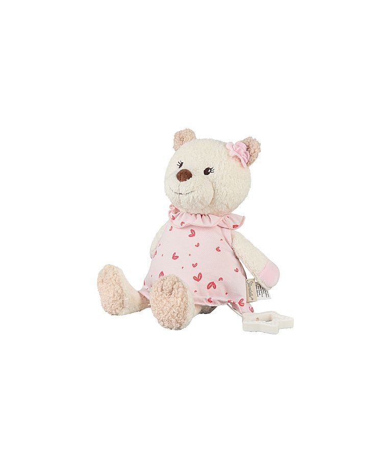 Mink&scaron;tas muzikinis žaislas Me&scaron;kutė Betty, 24 cm Perlo balta 903 1