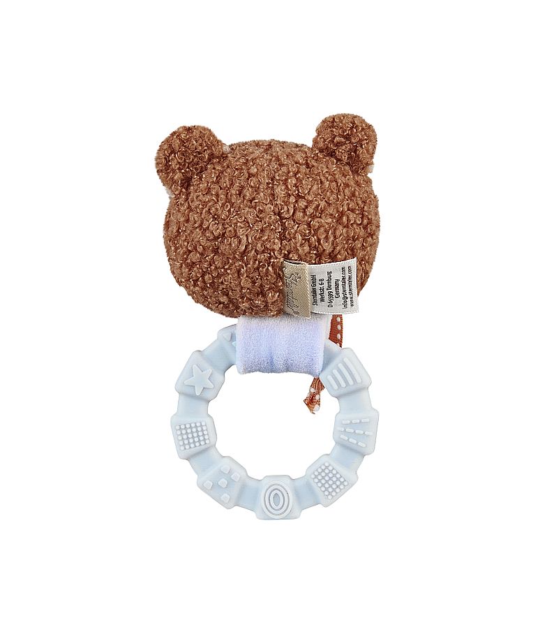 Kūdikių kramtukas - guminis žiedas Me&scaron;kutis Bob, 13 cm &Scaron;velni melsva 398 2