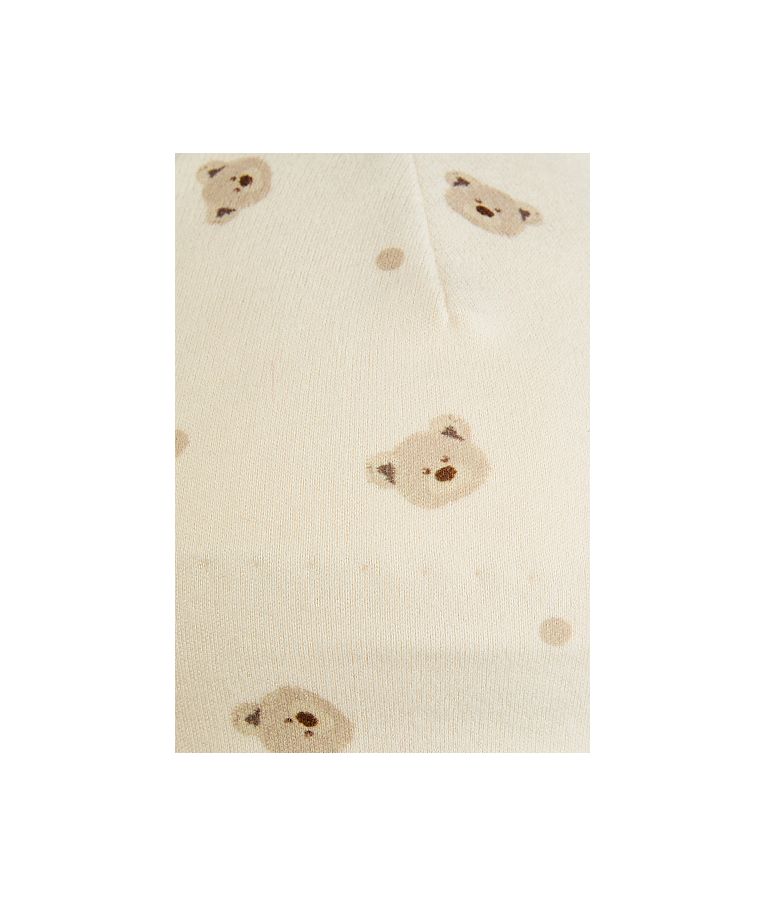 Kepurė kūdikiams, su rai&scaron;teliais Me&scaron;kutis Balta 908 5