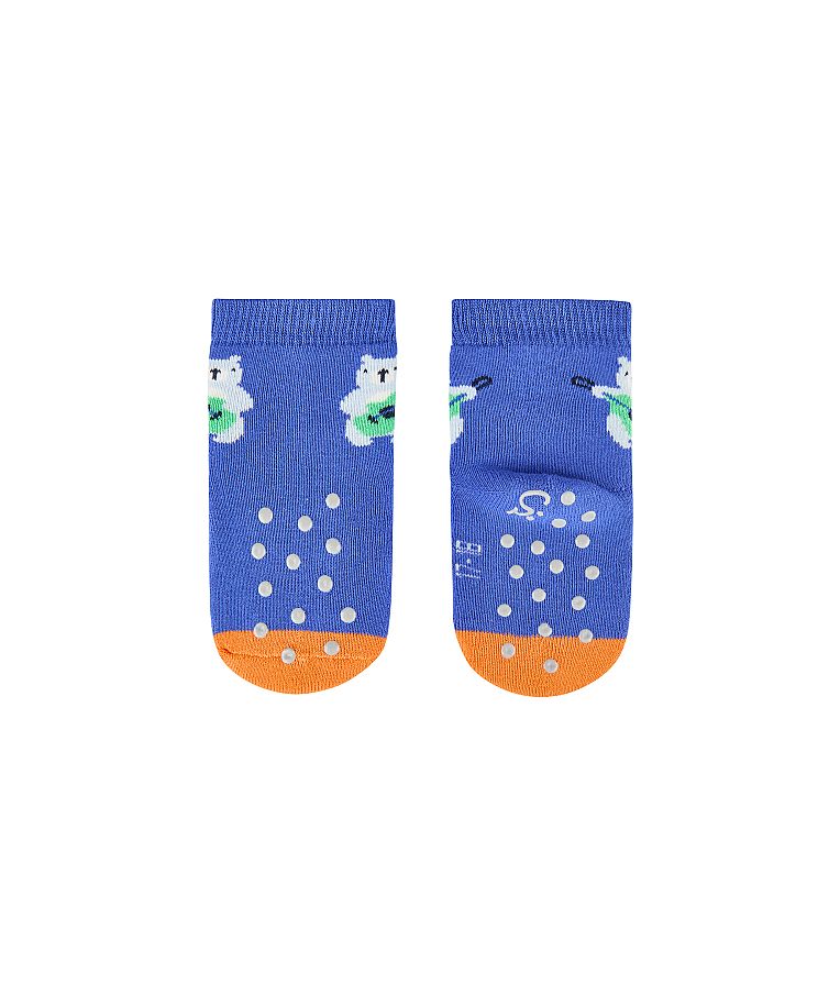Frotinės neslystančios kojinės vaikams Muzika, ropojimui, 2 poros (18-22 dydžiai) Baby blue 304 2