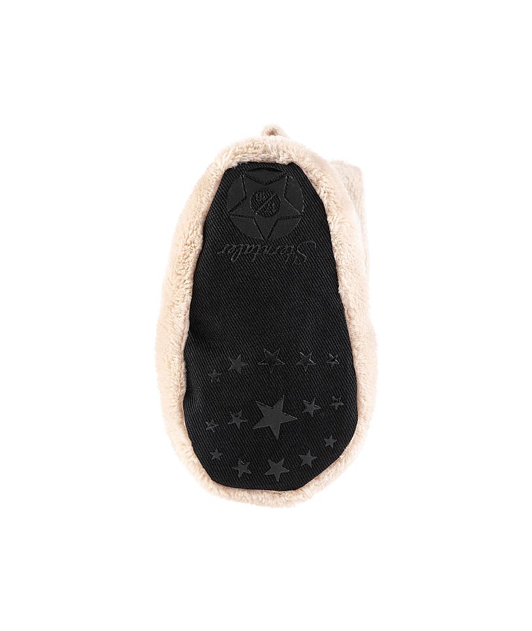 Trumpi kūdikių batukai, flysiniai &Scaron;velni kreminė 935 5