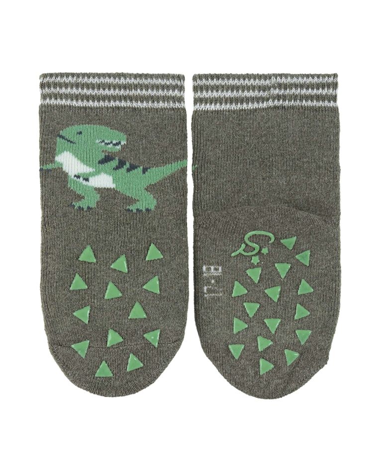 Frotinės ropojimo kojinės vaikams T-REX, 2 poros (18-22 dydžiai) Pastelinė mėta 210 2