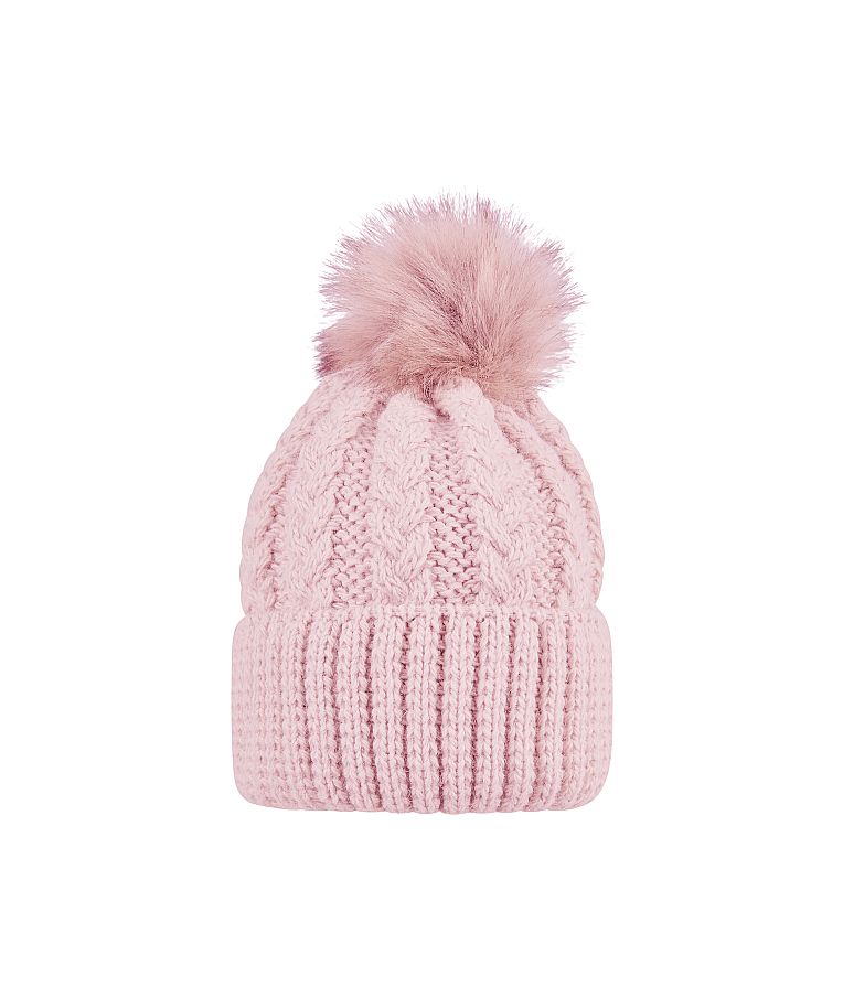 Megzta vaiki&scaron;ka beanie kepurė su bumbulu Baby pink 731 1